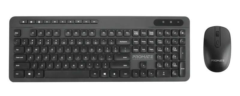 Promate Multimedia Wireless Keyboard & Mouse Combo