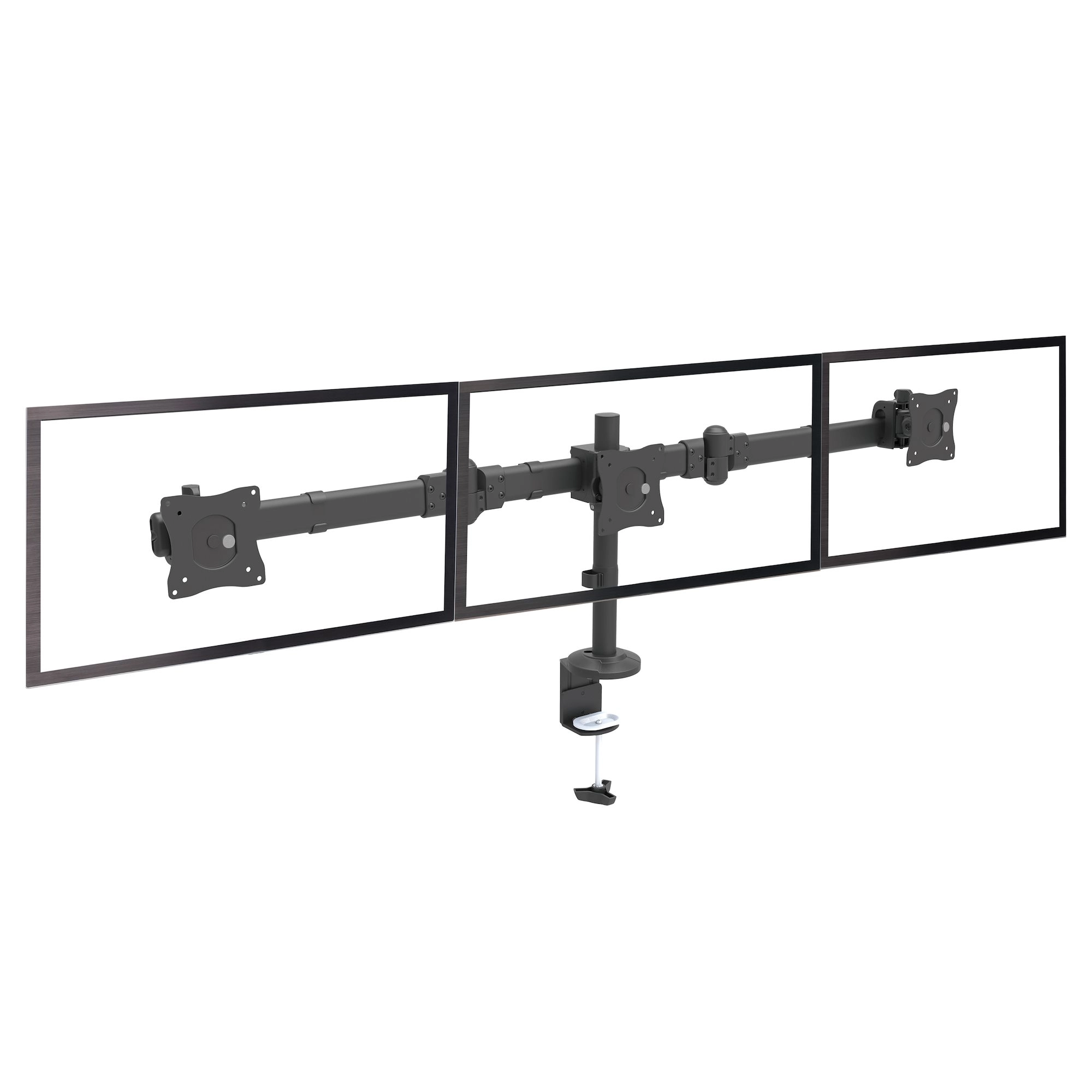 StarTech Desk Mount Triple Monitor Arm, VESA 75x75 & 100x100